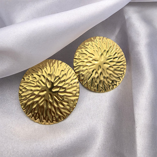 Boucles d'oreilles arbre de vie finition or détail branches