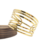 Bracelet spirale en finition or élégant et intemporel